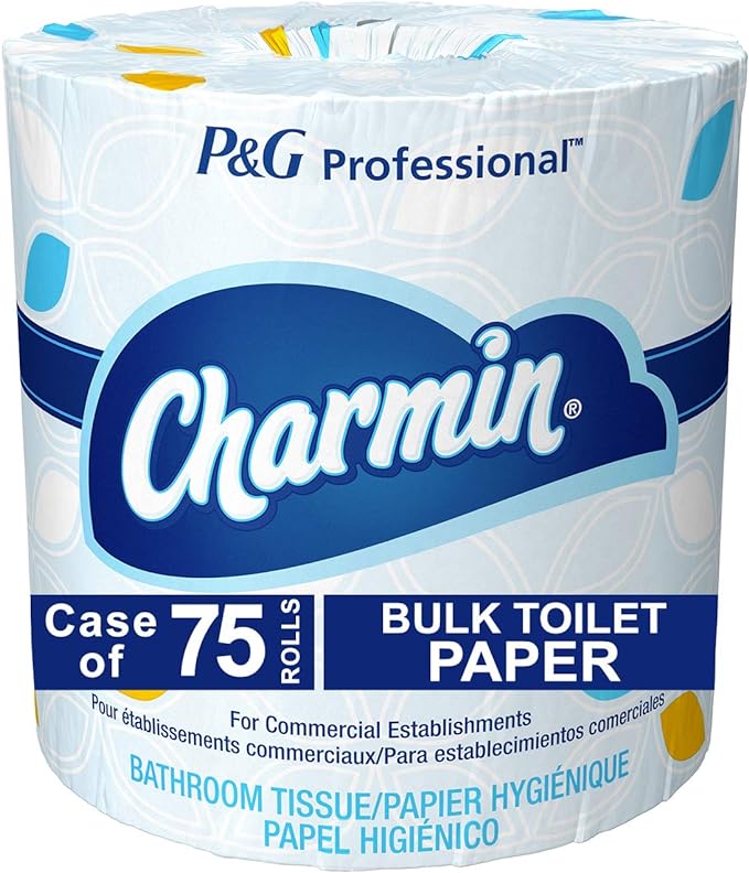 Bulk Toilet Paper for Businesses by Charmin Professional & Bounty Quick-Size Paper Towels, 16 Family Rolls = 40 Regular Rolls