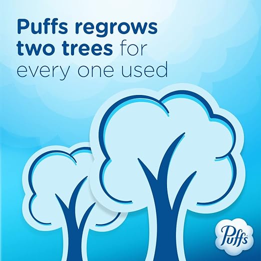 Puffs Plus Lotion Facial Tissue, 1 Cube Box, 48 Tissues Per Box